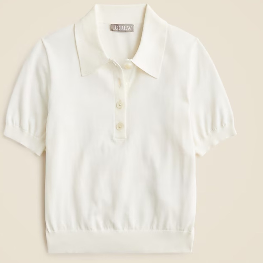 J. Crew Cream Polo Shirt